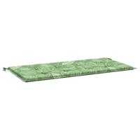 Tuinbankkussen 100x50x3 cm oxford stof bladpatroon - thumbnail