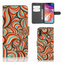 Samsung Galaxy A70 Hoesje Retro - thumbnail