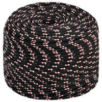 Boot touw 8 mm 250 m polypropyleen zwart - thumbnail