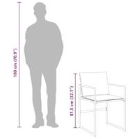 15-delige Tuinset met kussens textileen zwart - thumbnail