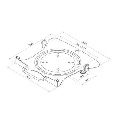 NewStar NOTEBOOK-V100 Laptopstandaard Kantelbaar