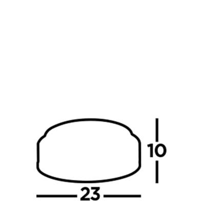 Searchlight Badkamer plafondlampCheese Ø 23cm - 7039-23BK
