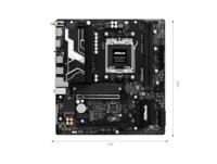 ASRock B850M-X Moederbord Socket AMD AM5 Vormfactor Micro-ATX Moederbord chipset AMD® B850 - thumbnail