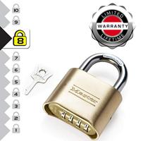 Masterlock 51mm - zinc body with brass finish - 25mm hardened steel shackle, 8mm - 175EURD - thumbnail