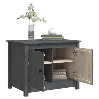 Salontafel 71x49x55 cm massief grenenhout grijs Salontafel 71x49x55 cm massief grenenhout grijs