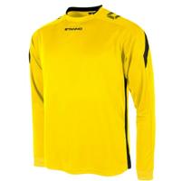 Stanno 411003 Drive Match Shirt LS - Yellow-Black - XXL - thumbnail