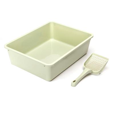 Nobleza Open kattenbak met schepje - Groen - 43x32,5x12 cm