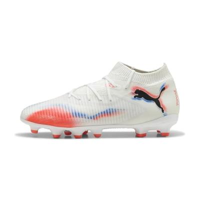 PUMA Future 8 Pro Gras / Kunstgras Voetbalschoenen (MG) Kids Wit Felrood Blauw PUMA Future 8 Pro Gras / Kunstgras Voetbalschoenen (MG) Kids Wit Felrood Blauw
