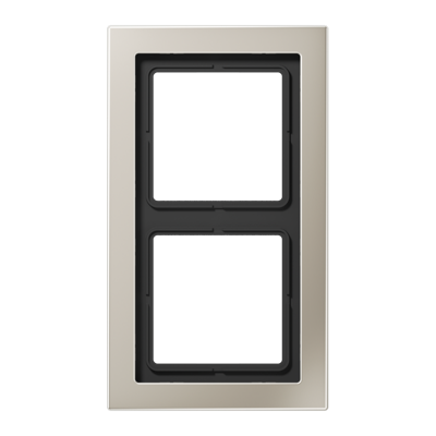 Jung LS Design Afdekraam Edelstaal 2-voudig ESD2982