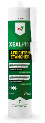 Tec7 xealpro afdichtingskit wit patroon 310ml- 528001000