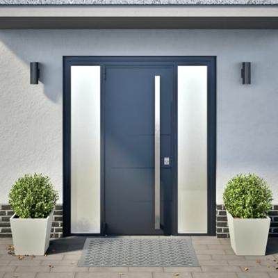 Plantenbakken 2 st 40x40x40 cm staal wit