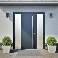 Plantenbakken 2 st 40x40x40 cm staal wit - thumbnail