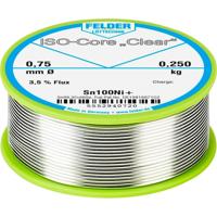 Felder ISO-Core Clear Sn100Ni+ Soldeertin Spoel Sn99,25Cu0,7Ni0,05 0.250 kg 0.75 mm - thumbnail