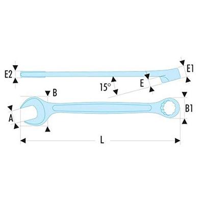 Facom ringsteeksleutel ogv 5/16&apos; - 440.5/16