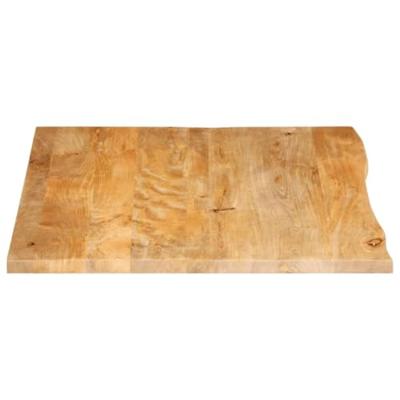 Tafelblad met natuurlijke rand 100x80x2,5 cm massief mangohout Tafelblad met natuurlijke rand 100x80x2,5 cm massief mangohout
