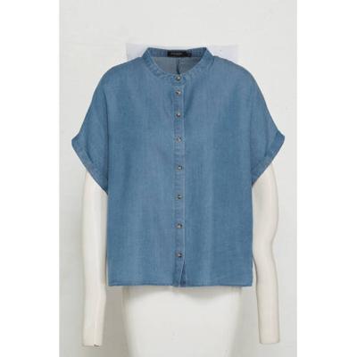Soaked In Luxury blouse Jones blue denim