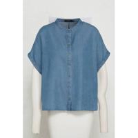 Soaked In Luxury blouse Jones blue denim - thumbnail