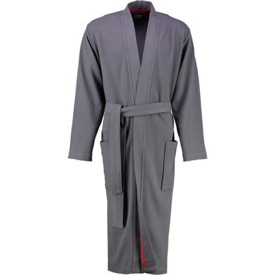 Cawö Cawö 816 Heren kimono badjas - anthrazit-72 54/56