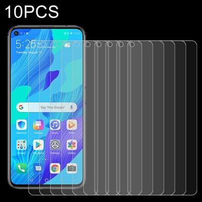 Voor Huawei Nova 5T 10 stuks 0.26 mm 9H 2.5 D gehard glas film