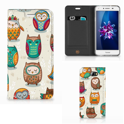 Huawei Y5 2 | Y6 Compact | Hoesje maken | Vrolijke Uilen Huawei Y5 2 | Y6 Compact | Hoesje maken | Vrolijke Uilen