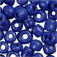Creativ Company Rocailles, d 3 mm, afm 8/0, gatgrootte 0,6-1,0 mm, blauw, 25 gr/ 1 doos - thumbnail