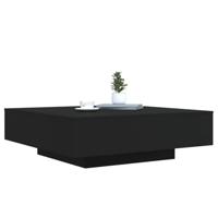 Salontafel met LED-verlichting 100x100x31 cm zwart - thumbnail