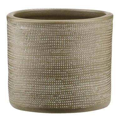 Bloempot Thom - taupe - 14xØ16 cm