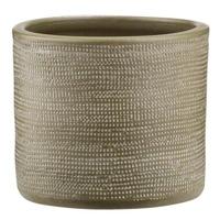 Bloempot Thom - taupe - 14xØ16 cm - thumbnail