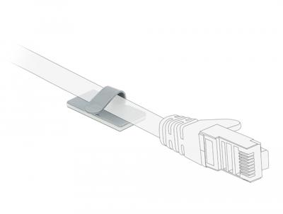 Delock Kabelklem zelfklevend RVS 10 stuks