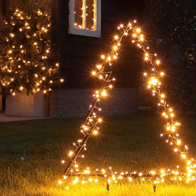 Overige Merken Luca lighting tuin decoratie led boom 175 leds 53x1x75 cm warm wit zwart
