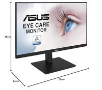 ASUS VA27DQSB Eye Care Monitor 68,58 cm (27 inch) (Full HD, IPS, 75Hz Adaptive-Snyc, HDMI, DisplayPort, VGA, luidspreker, 5ms reactietijd) zwart - thumbnail