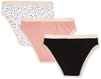 Set van 3 slipjes for girls van stretchkatoen Les Pockets geel - thumbnail