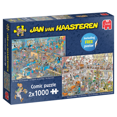 Jumbo Jan van Haasteren De bouwarkt en De verbouwing 2x1000 stukjes