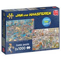 Jumbo Jan van Haasteren De bouwarkt en De verbouwing 2x1000 stukjes - thumbnail