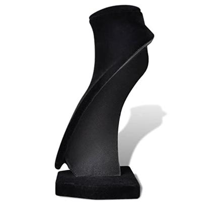 VidaXL Sieradenhouder voor ketting 9x8,5x15 cm zwart 4 st