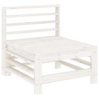4-delige Loungeset massief grenenhout wit - thumbnail