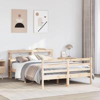 Bedframe zonder matras massief grenenhout 120x200 cm - thumbnail