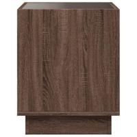 Salontafel met Infinity LED 40x40x50 cm bruin eikenkleurig - thumbnail