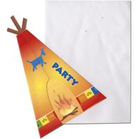 Folat BV Indianen uitnodigingen, 8st. - thumbnail