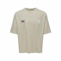 Heren-T-Shirt met Korte Mouwen Only & Sons Onslenny Ovz Element Grijs - Maat: M - thumbnail