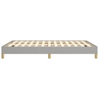 Bedframe zonder matras stof lichtgrijs 140x190 cm - thumbnail