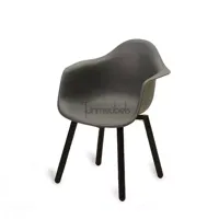 Montreux kunststof tuinstoel grijs - thumbnail