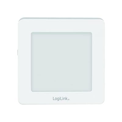 LogiLink LED013 LED013 LED-nachtlamp met schemerschakelaar Vierkant LED Warmwit Wit