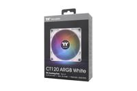 Thermaltake CL-F153-PL12SW-A PC-ventilator Wit, Transparant, RGB (b x h x d) 120 x 120 x 25 mm - thumbnail