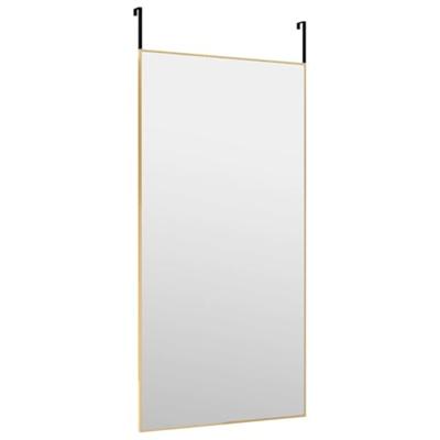 VidaXL Deurspiegel 50x100 cm glas en aluminium goudkleurig