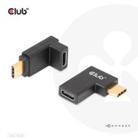 CLUB3D USB Type-C Gen2 Angled Adapter set van 2 - 4K120Hz M/V - thumbnail
