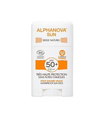 Alphanova Sun Sun bio SPF50+ face sun stick - beige 12 Gram