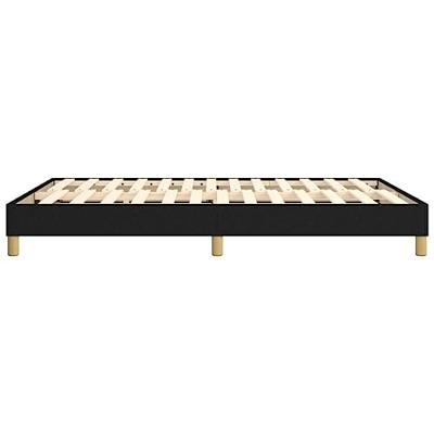 Bedframe zonder matras stof zwart 140x190 cm