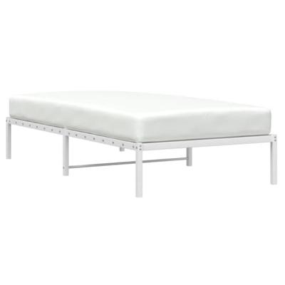 Bedframe metaal wit 100x200 cm