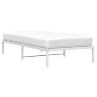Bedframe metaal wit 100x200 cm - thumbnail